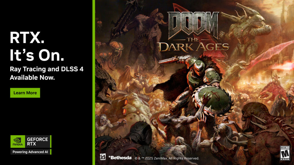 doom the dark ages ve dahasi icin dlss 4 ve coklu kare olusturma destegi EZahG2vC